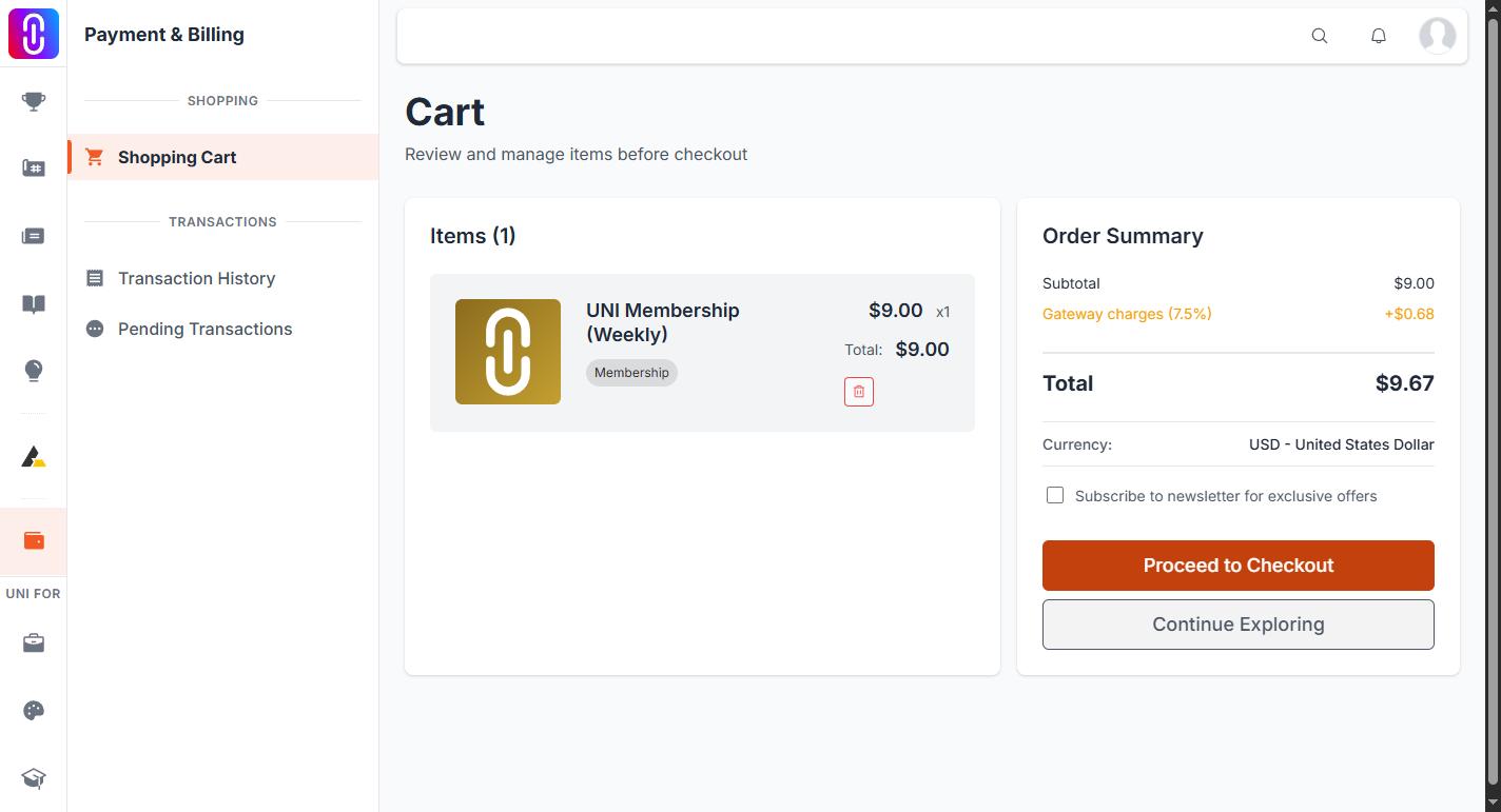 The cart's 'Subscribe to newsletter for exclusive offers' checkbox, so readers can see exactly which control the article means.
