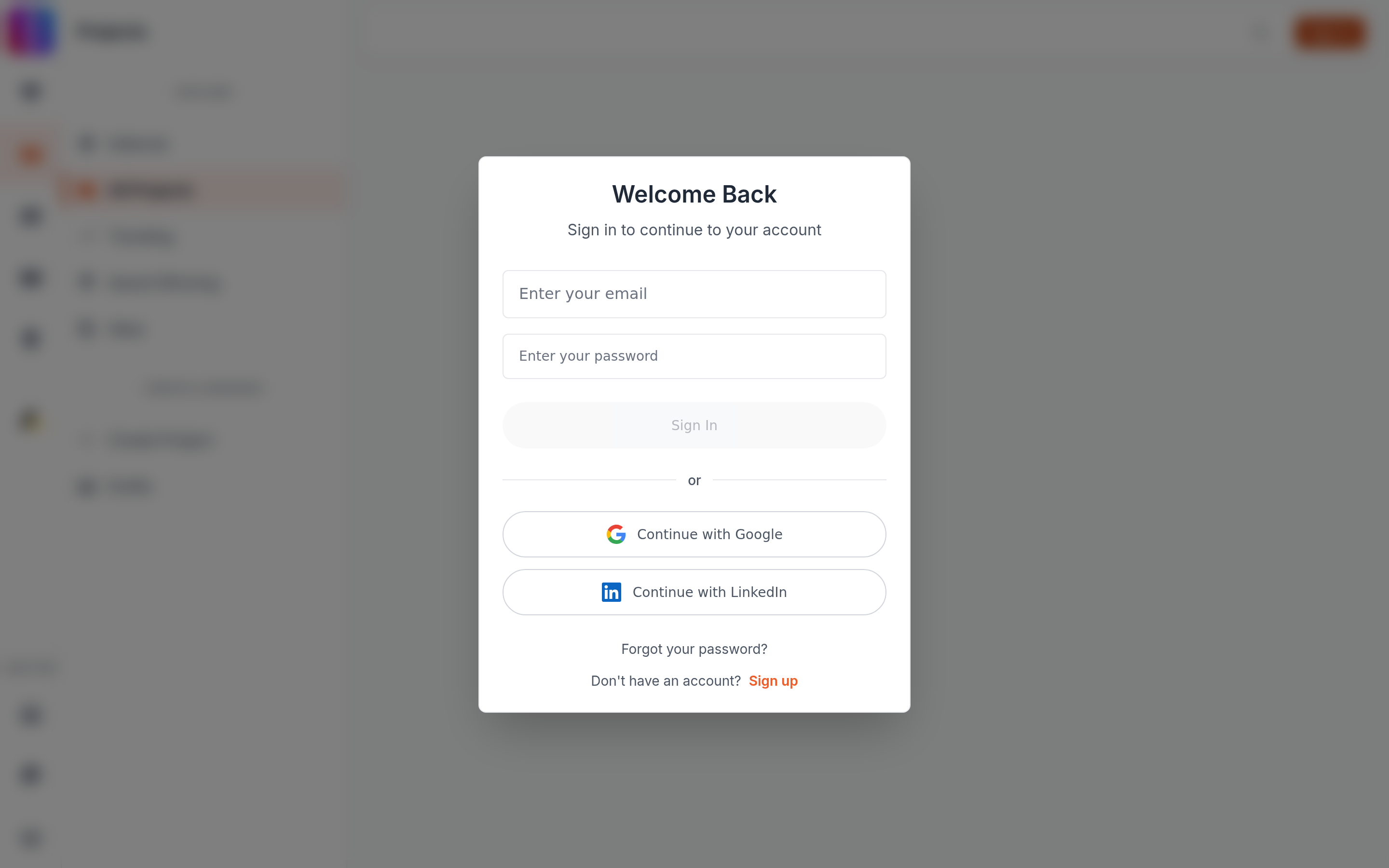The persistent sign-in gate modal with no close button, so readers recognize it as expected behavior rather than a stuck/broken popup.