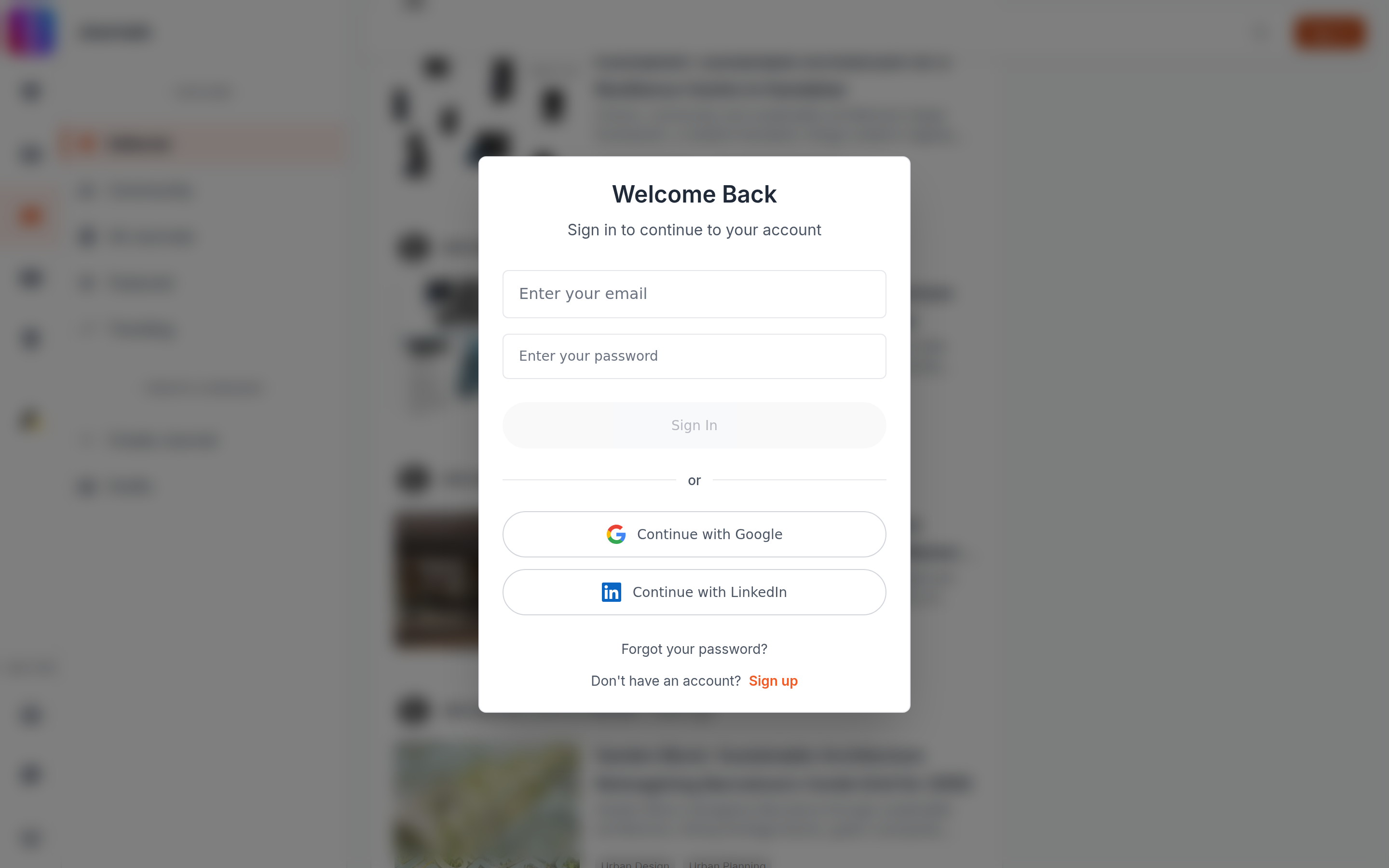 The sign-in modal itself with no close button, since readers arriving at this article are specifically confused about why they cannot dismiss something on screen.